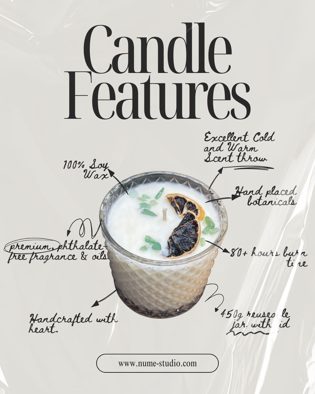 Dark Kisses Luxury Soy Wax Candle